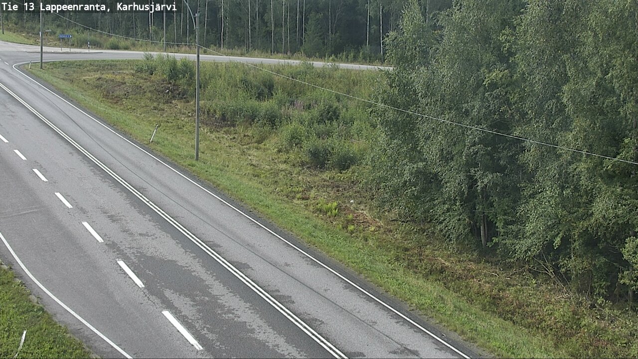 Weather Camera Image Road 13 Karhusjärvi, Lappeenranta, Etelä-Karjala