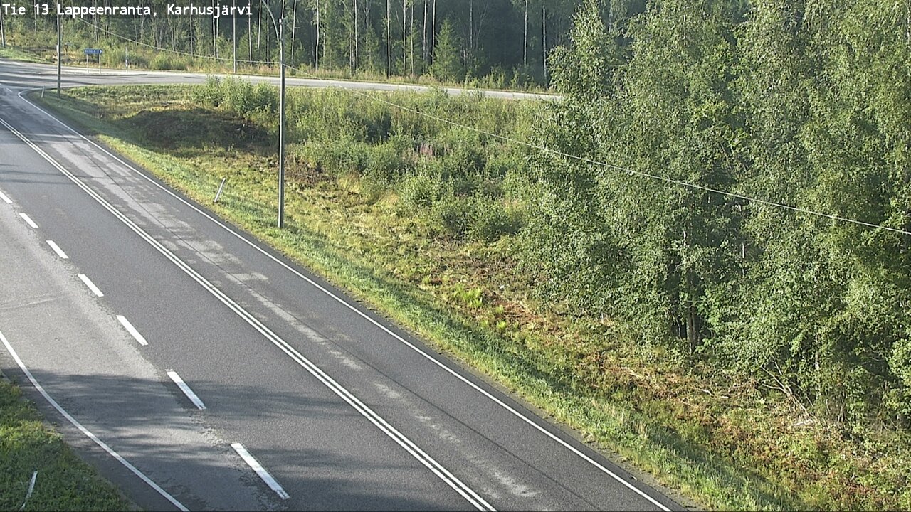 Weather Camera Image Road 13 Karhusjärvi, Lappeenranta, Etelä-Karjala