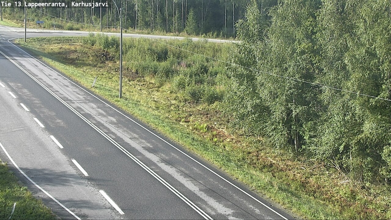 Weather Camera Image Road 13 Karhusjärvi, Lappeenranta, Etelä-Karjala