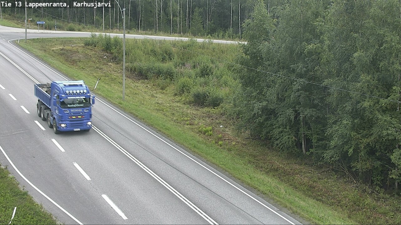 Weather Camera Image Väg 13 Karhusjärvi, Lappeenranta, Etelä-Karjala