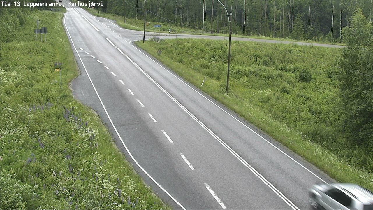 Weather Camera Image Väg 13 Karhusjärvi, Lappeenranta, Etelä-Karjala