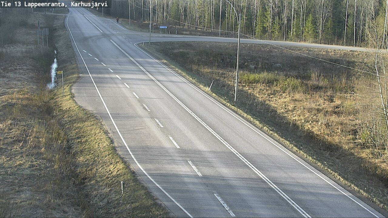Weather Camera Image Väg 13 Karhusjärvi, Lappeenranta, Etelä-Karjala