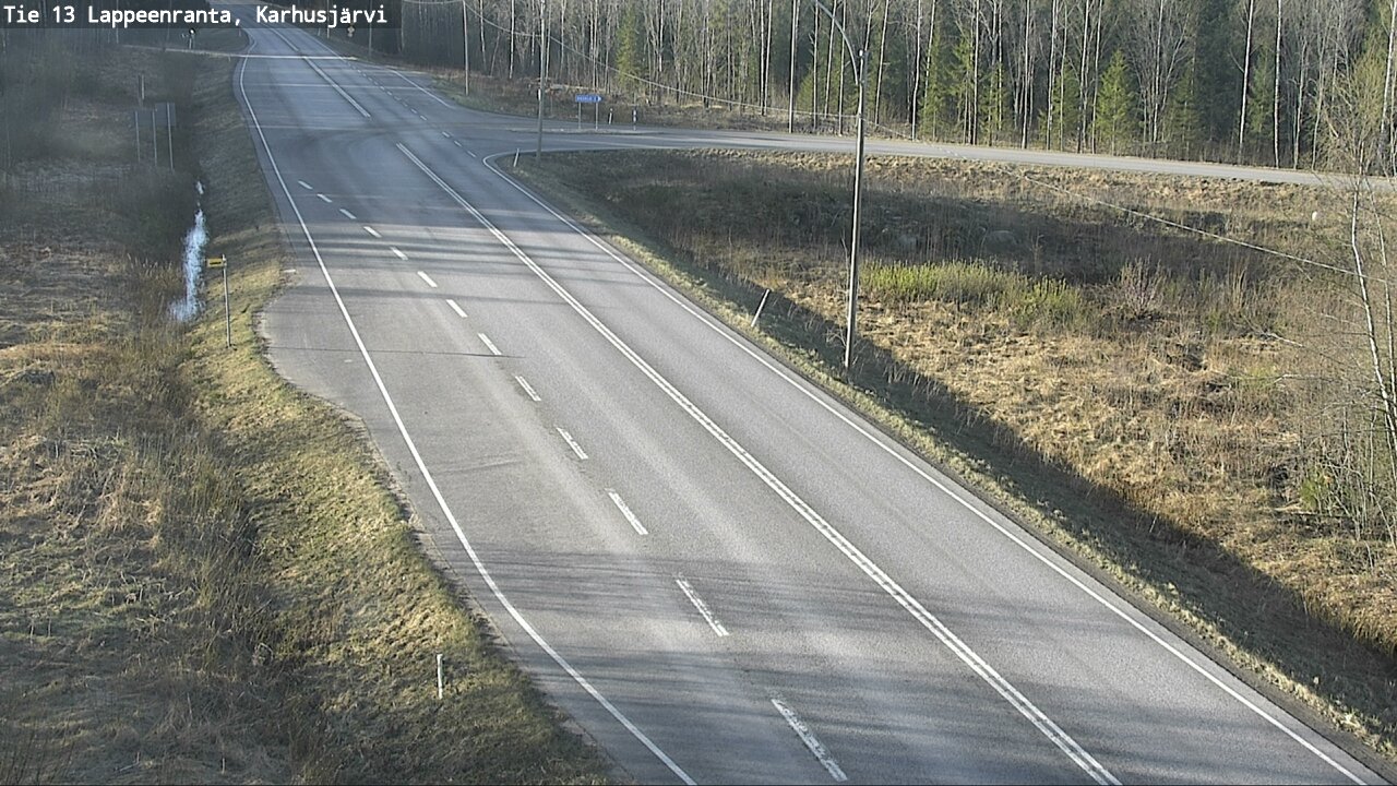 Weather Camera Image Road 13 Karhusjärvi, Lappeenranta, Etelä-Karjala