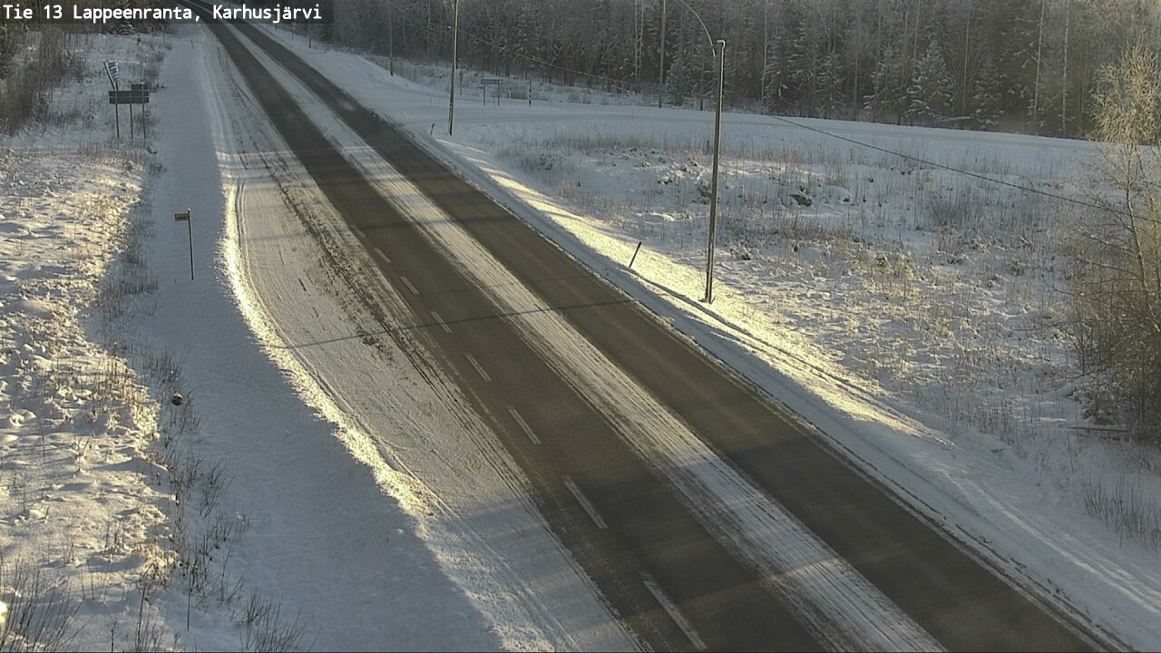 Weather Camera Image Road 13 Karhusjärvi, Lappeenranta, Etelä-Karjala