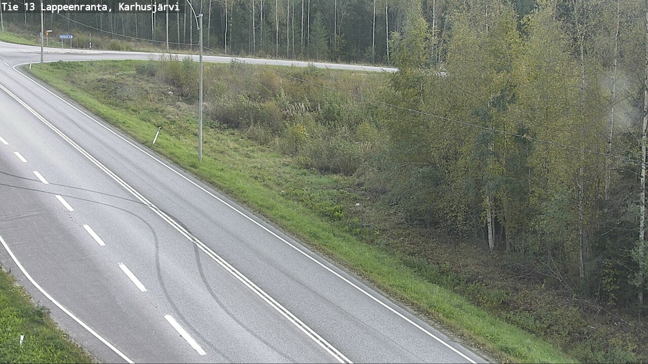 Weather Camera Image Road 13 Karhusjärvi, Lappeenranta, Etelä-Karjala