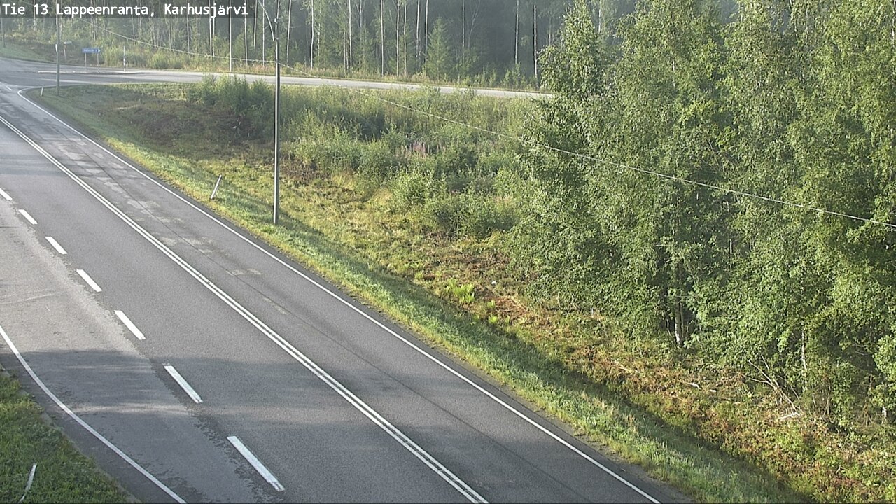 Weather Camera Image Road 13 Karhusjärvi, Lappeenranta, Etelä-Karjala