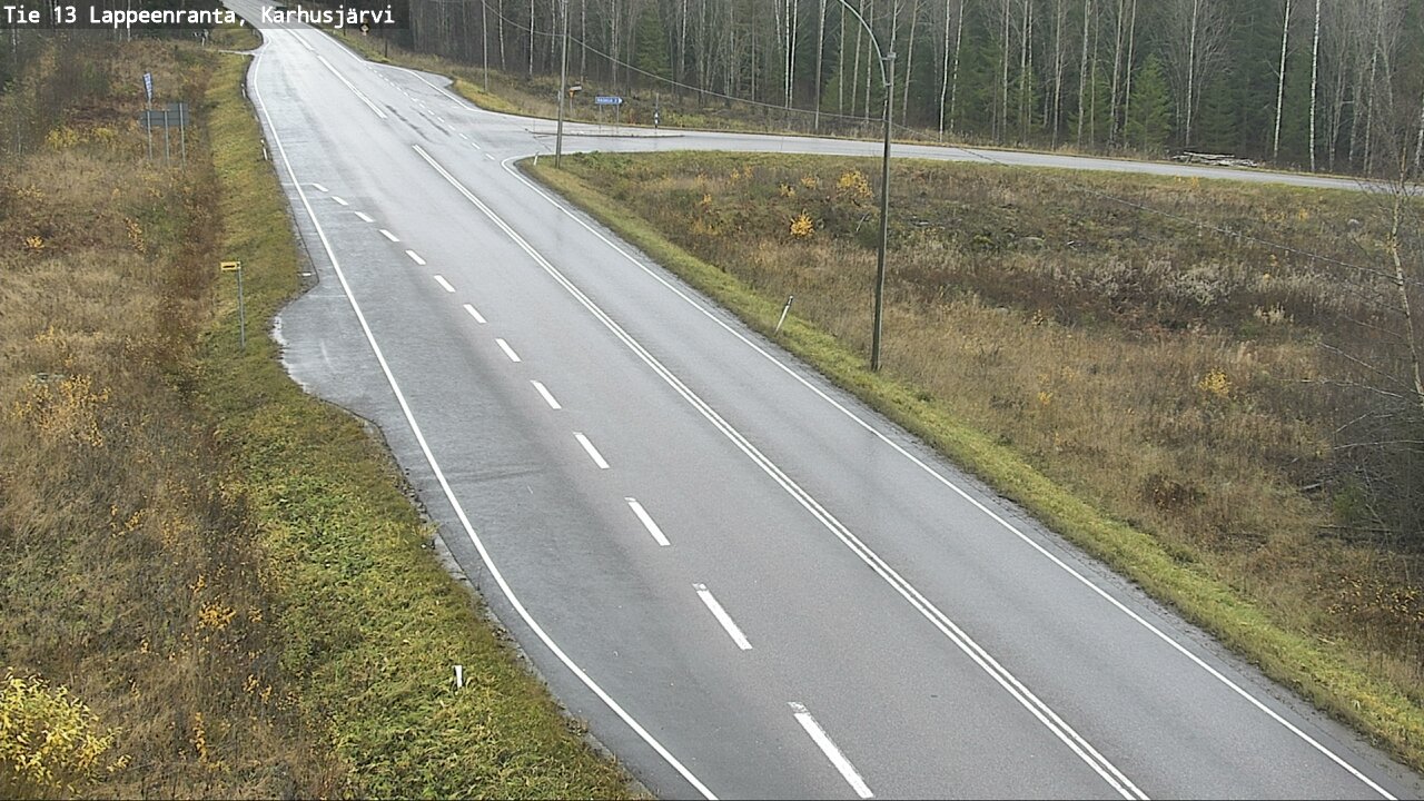 Weather Camera Image Väg 13 Karhusjärvi, Lappeenranta, Etelä-Karjala