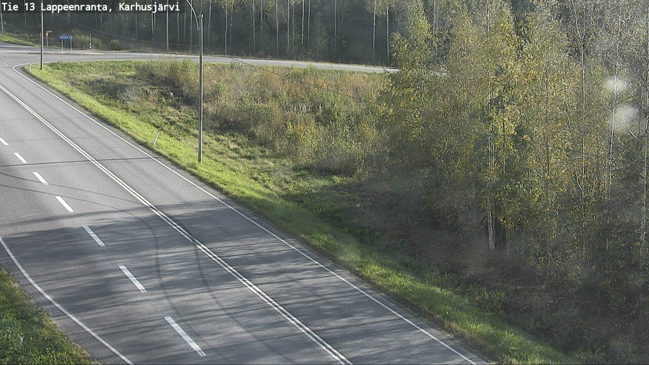 Weather Camera Image Väg 13 Karhusjärvi, Lappeenranta, Etelä-Karjala