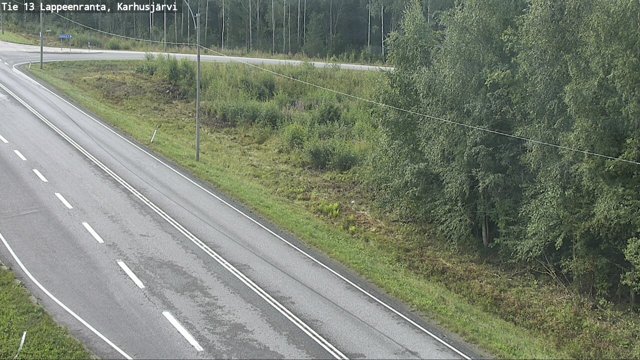 Weather Camera Image Road 13 Karhusjärvi, Lappeenranta, Etelä-Karjala