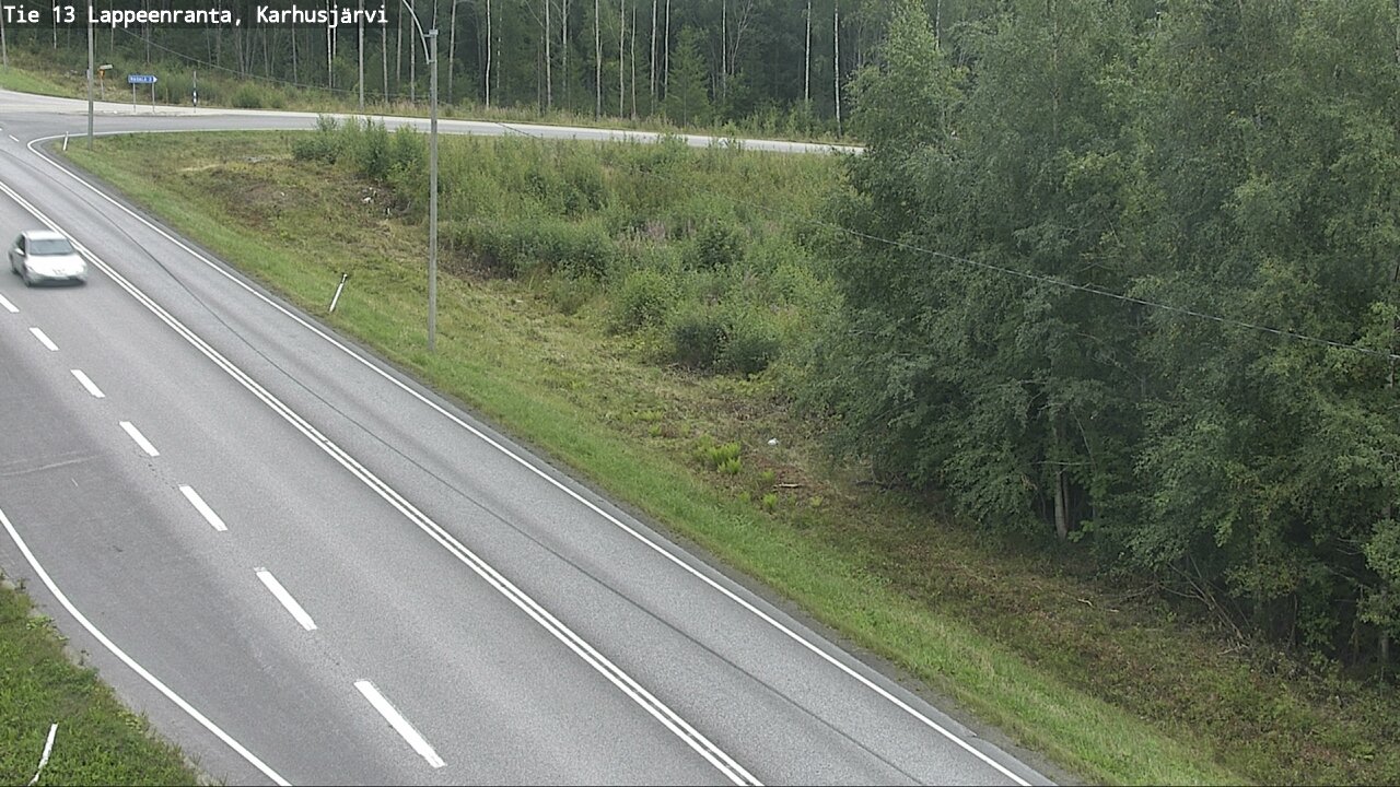 Weather Camera Image Väg 13 Karhusjärvi, Lappeenranta, Etelä-Karjala