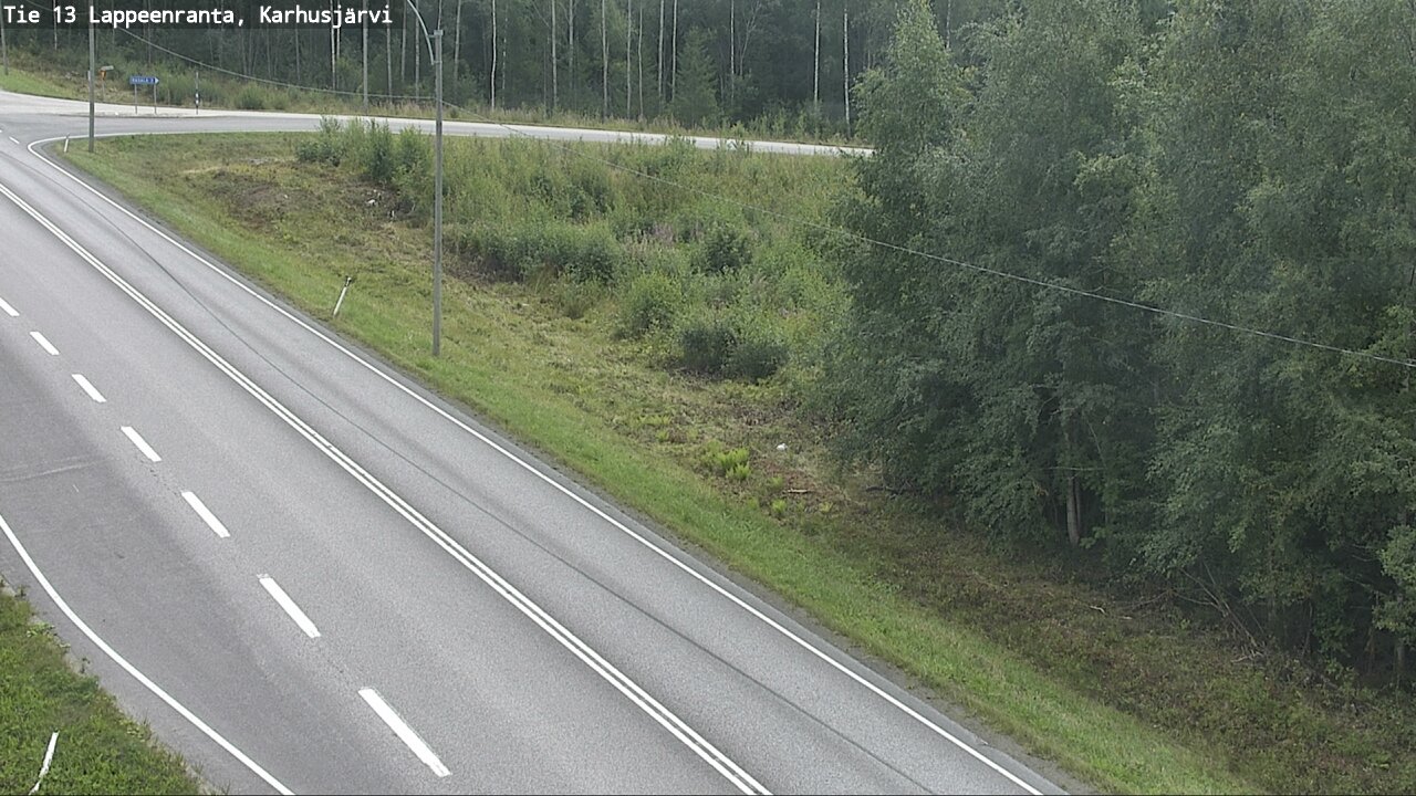 Weather Camera Image Road 13 Karhusjärvi, Lappeenranta, Etelä-Karjala