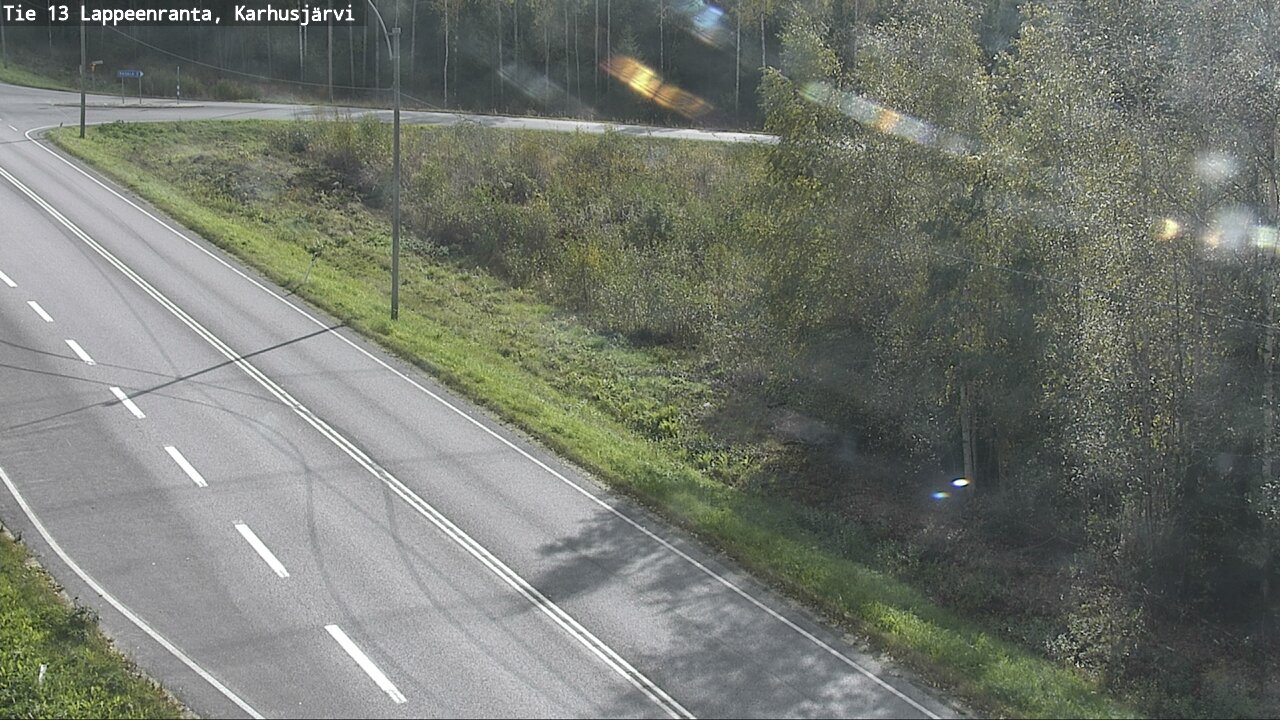 Weather Camera Image Road 13 Karhusjärvi, Lappeenranta, Etelä-Karjala