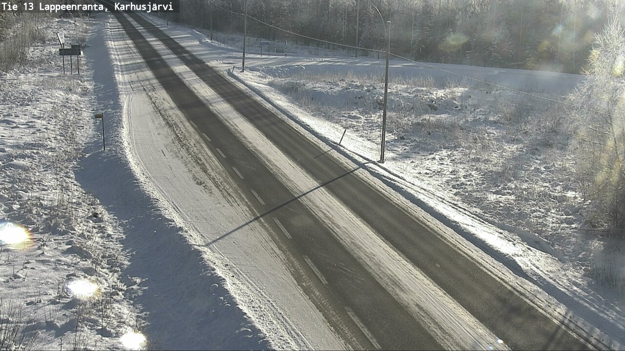 Weather Camera Image Väg 13 Karhusjärvi, Lappeenranta, Etelä-Karjala