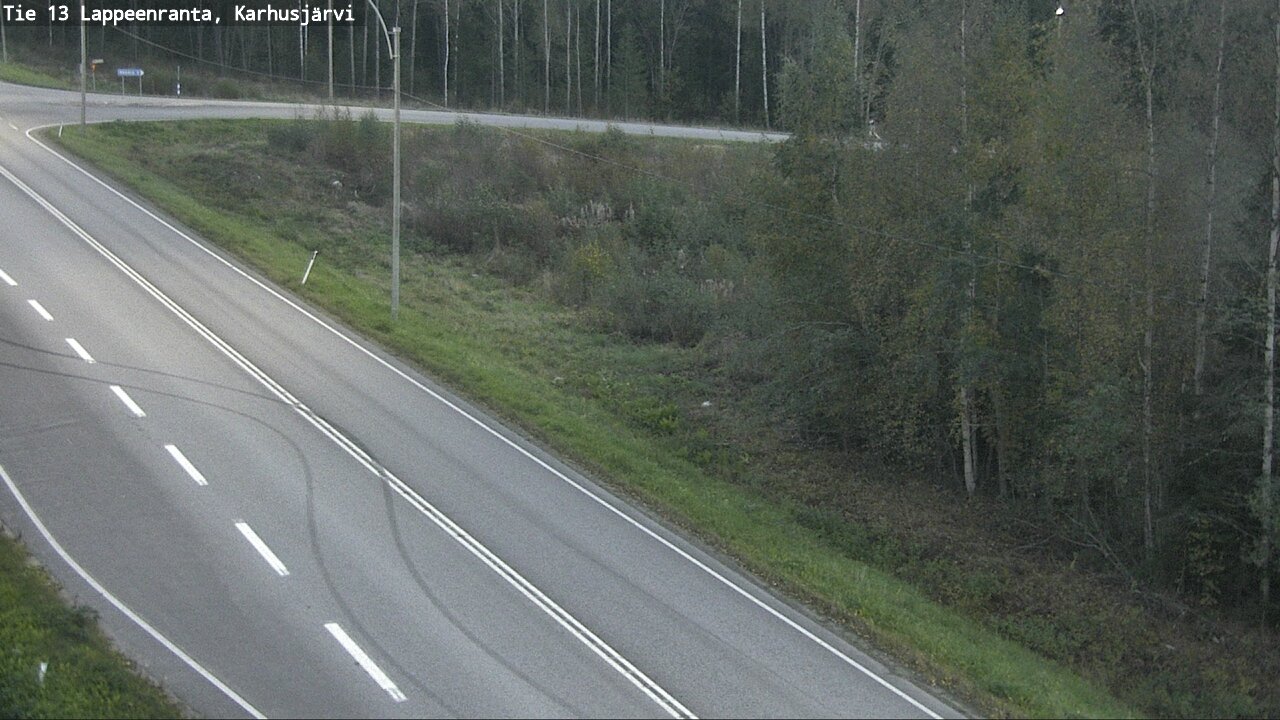 Weather Camera Image Road 13 Karhusjärvi, Lappeenranta, Etelä-Karjala