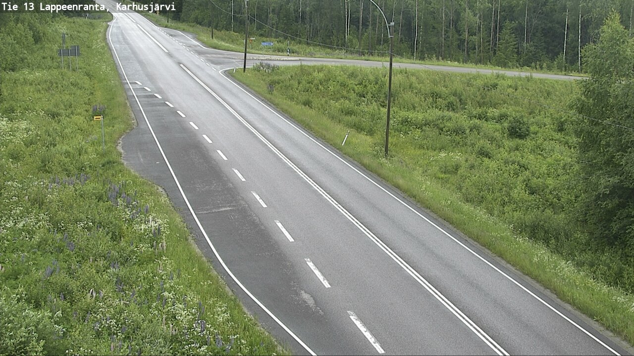 Weather Camera Image Väg 13 Karhusjärvi, Lappeenranta, Etelä-Karjala