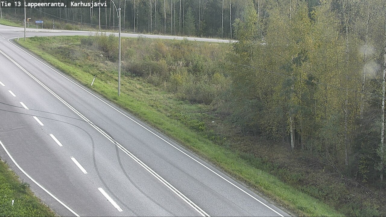 Weather Camera Image Road 13 Karhusjärvi, Lappeenranta, Etelä-Karjala