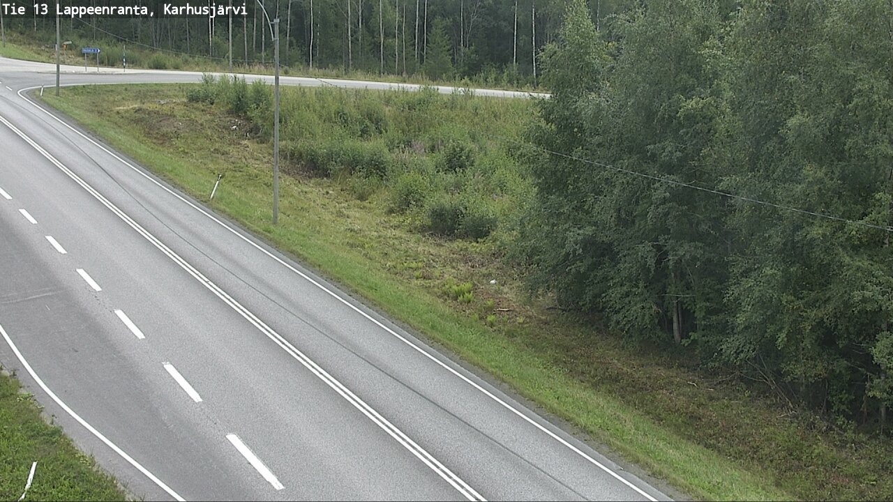 Weather Camera Image Road 13 Karhusjärvi, Lappeenranta, Etelä-Karjala