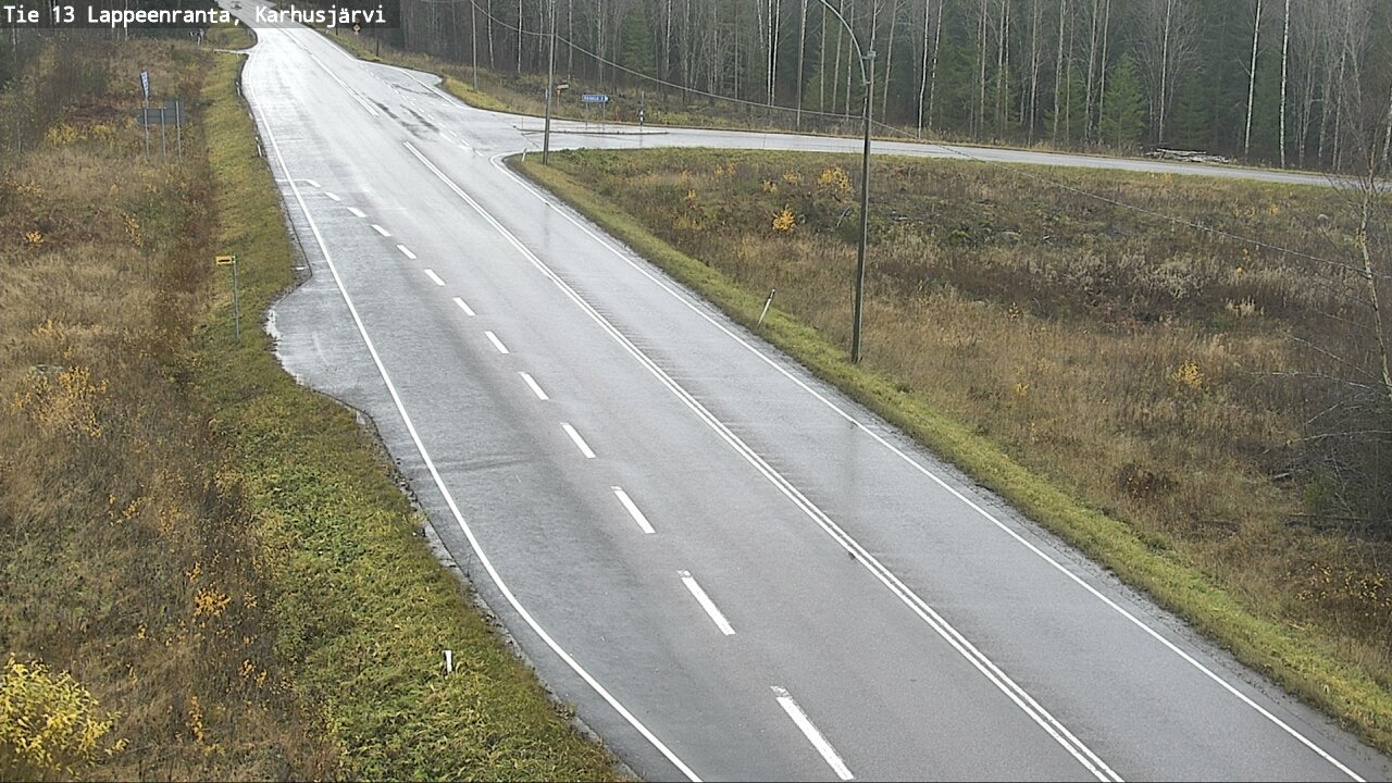Weather Camera Image Road 13 Karhusjärvi, Lappeenranta, Etelä-Karjala