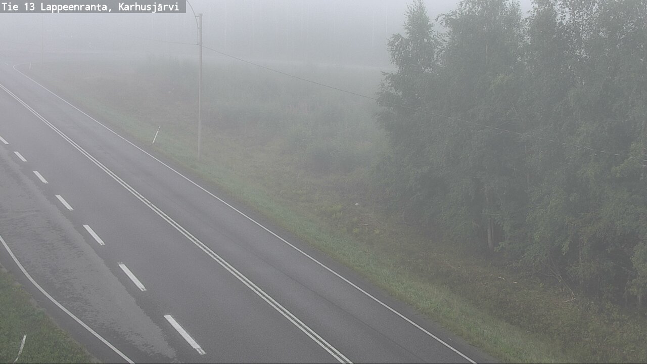 Weather Camera Image Road 13 Karhusjärvi, Lappeenranta, Etelä-Karjala
