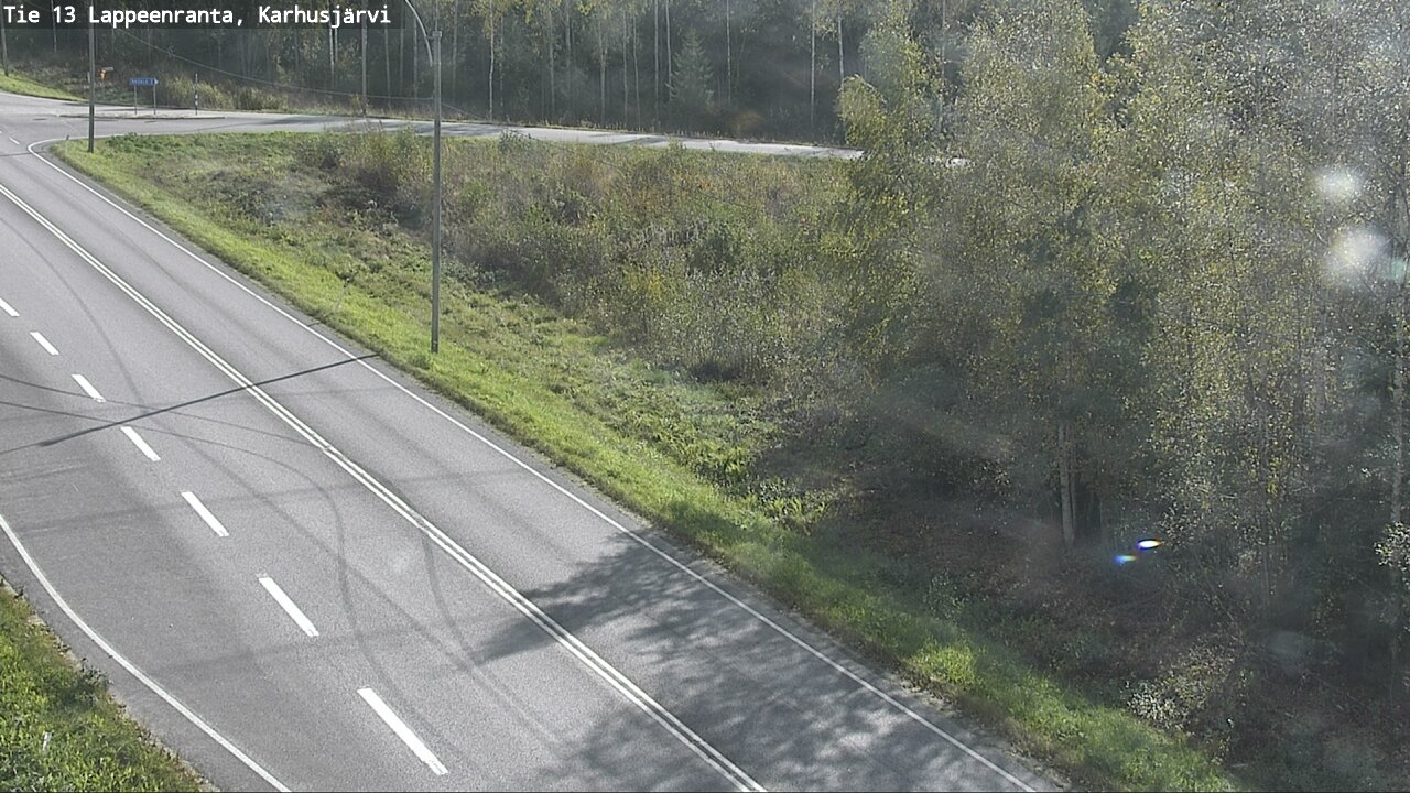 Weather Camera Image Road 13 Karhusjärvi, Lappeenranta, Etelä-Karjala