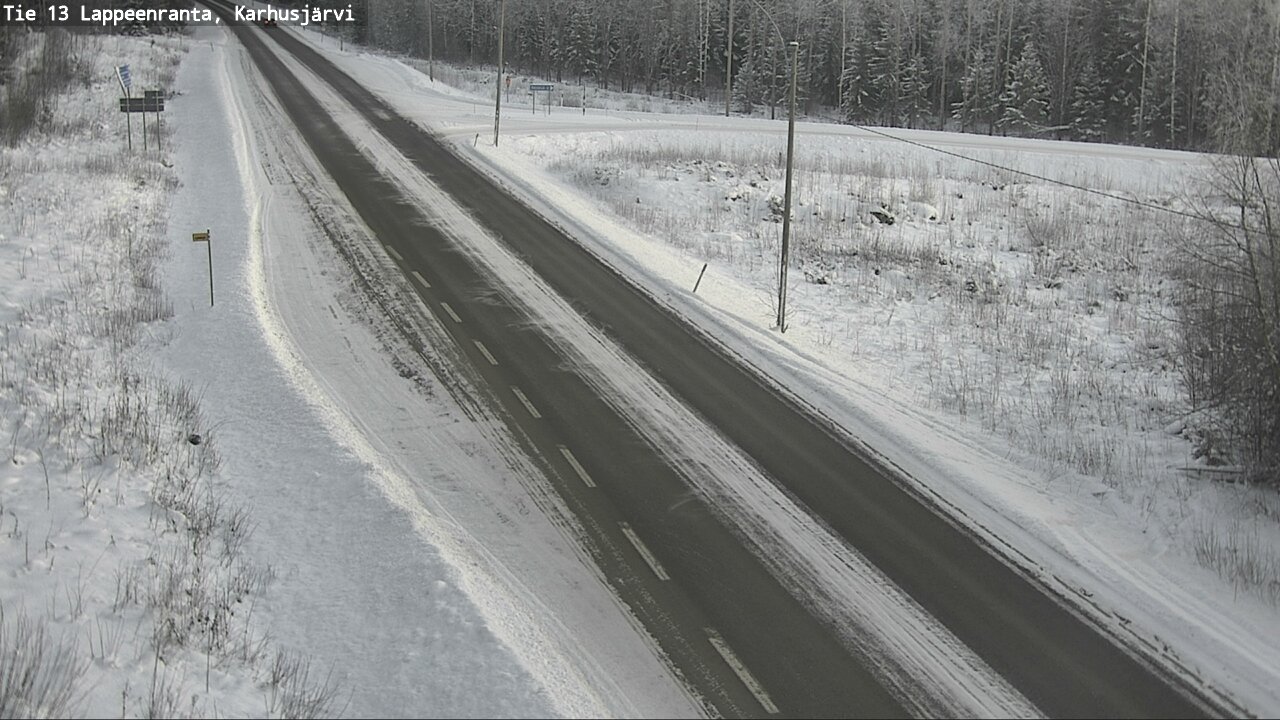 Weather Camera Image Road 13 Karhusjärvi, Lappeenranta, Etelä-Karjala