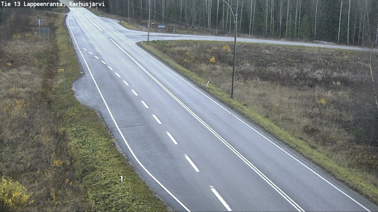 Weather Camera Image Road 13 Karhusjärvi, Lappeenranta, Etelä-Karjala
