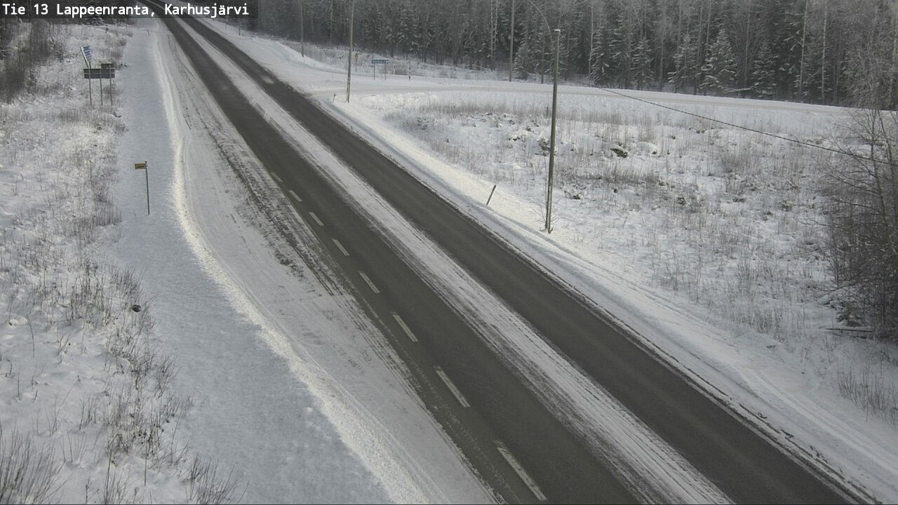 Weather Camera Image Road 13 Karhusjärvi, Lappeenranta, Etelä-Karjala