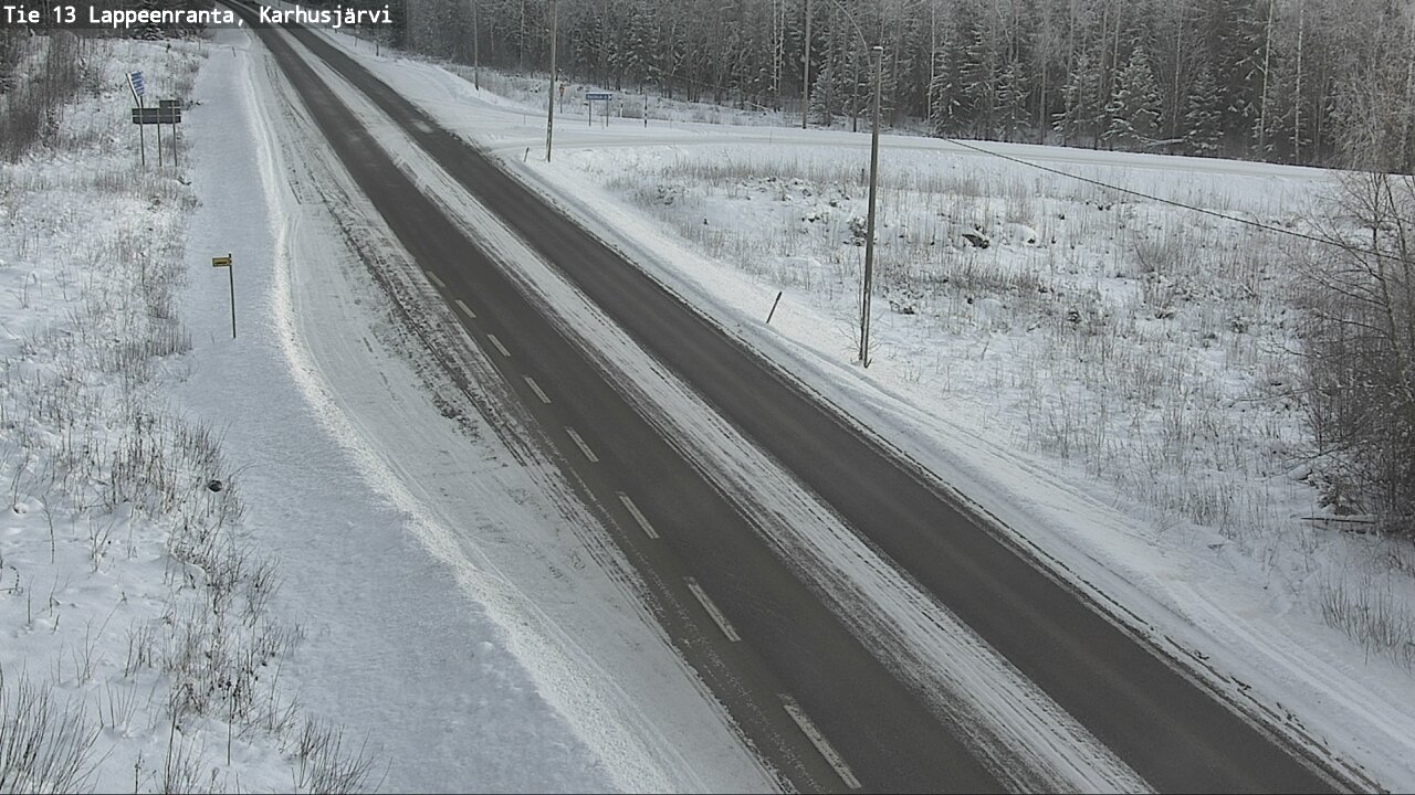 Weather Camera Image Road 13 Karhusjärvi, Lappeenranta, Etelä-Karjala