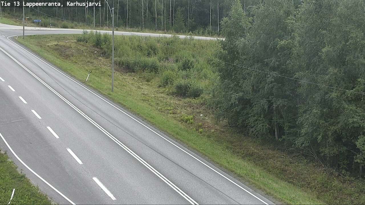 Weather Camera Image Road 13 Karhusjärvi, Lappeenranta, Etelä-Karjala