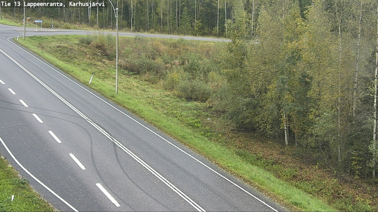 Weather Camera Image Road 13 Karhusjärvi, Lappeenranta, Etelä-Karjala