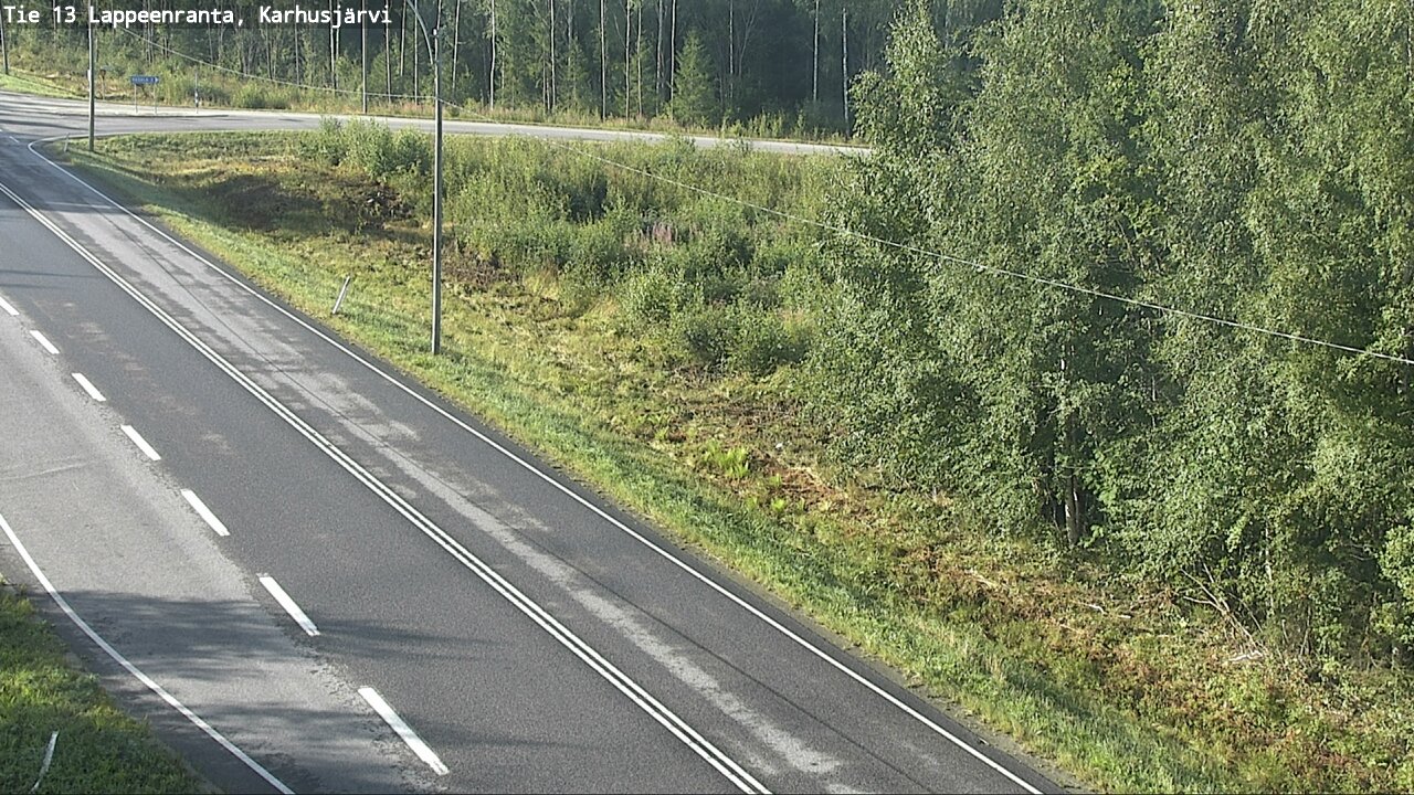 Weather Camera Image Road 13 Karhusjärvi, Lappeenranta, Etelä-Karjala