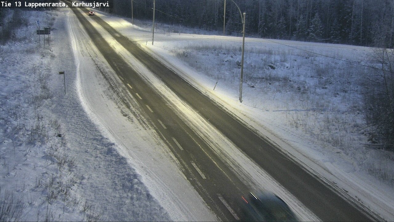 Weather Camera Image Road 13 Karhusjärvi, Lappeenranta, Etelä-Karjala