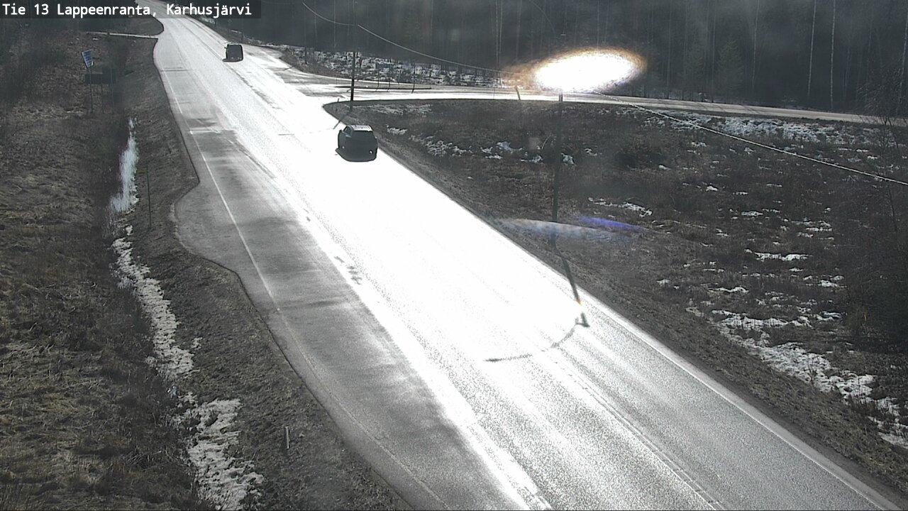 Weather Camera Image Väg 13 Karhusjärvi, Lappeenranta, Etelä-Karjala