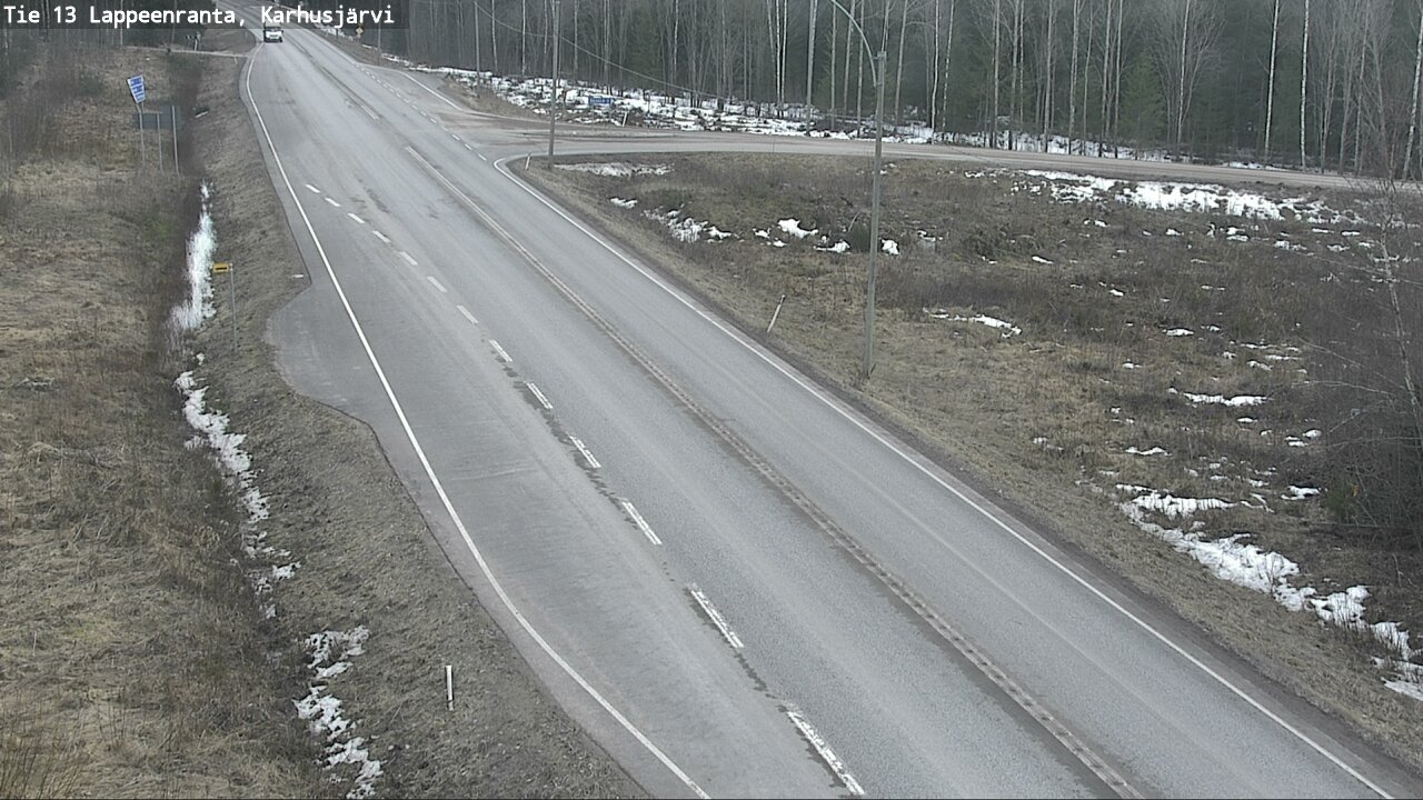 Weather Camera Image Väg 13 Karhusjärvi, Lappeenranta, Etelä-Karjala