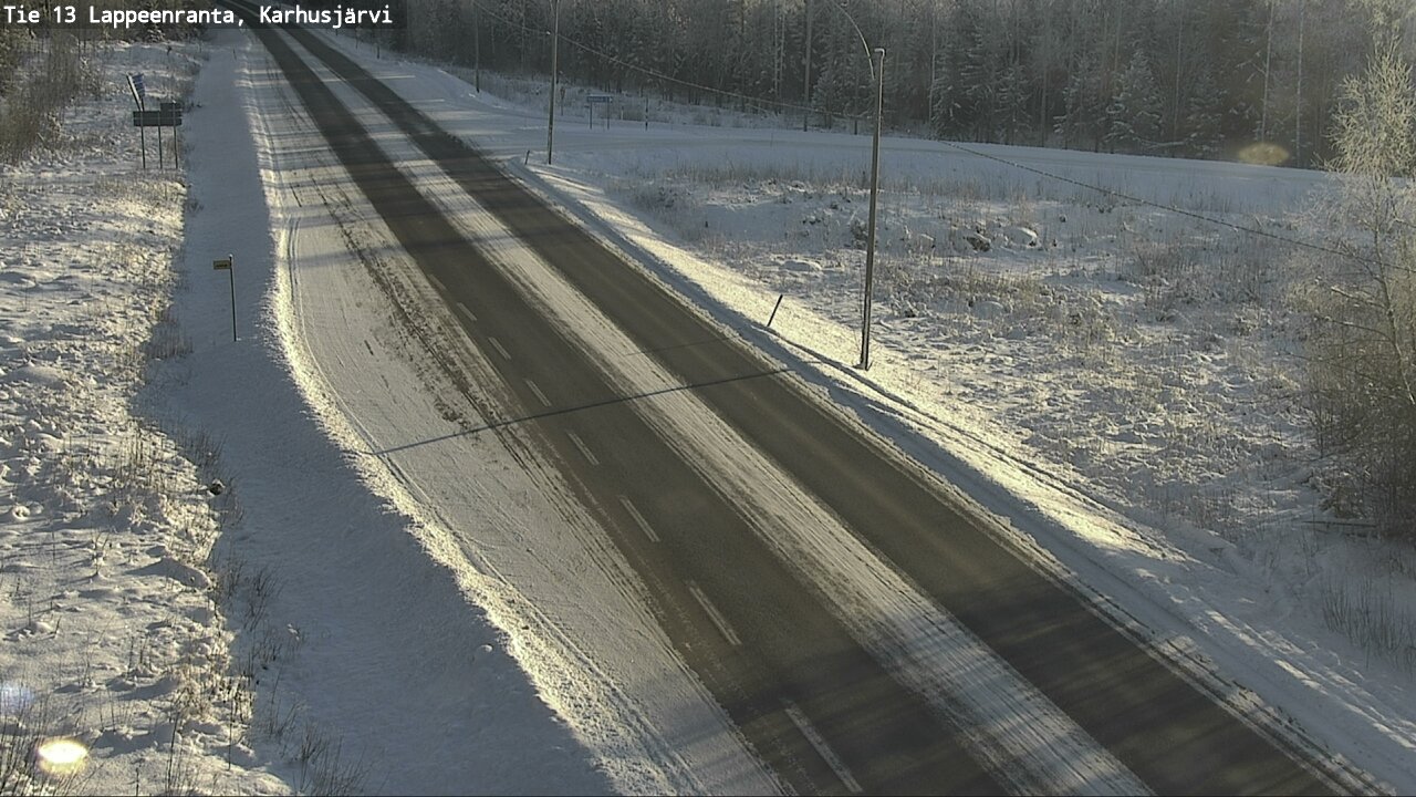 Weather Camera Image Road 13 Karhusjärvi, Lappeenranta, Etelä-Karjala