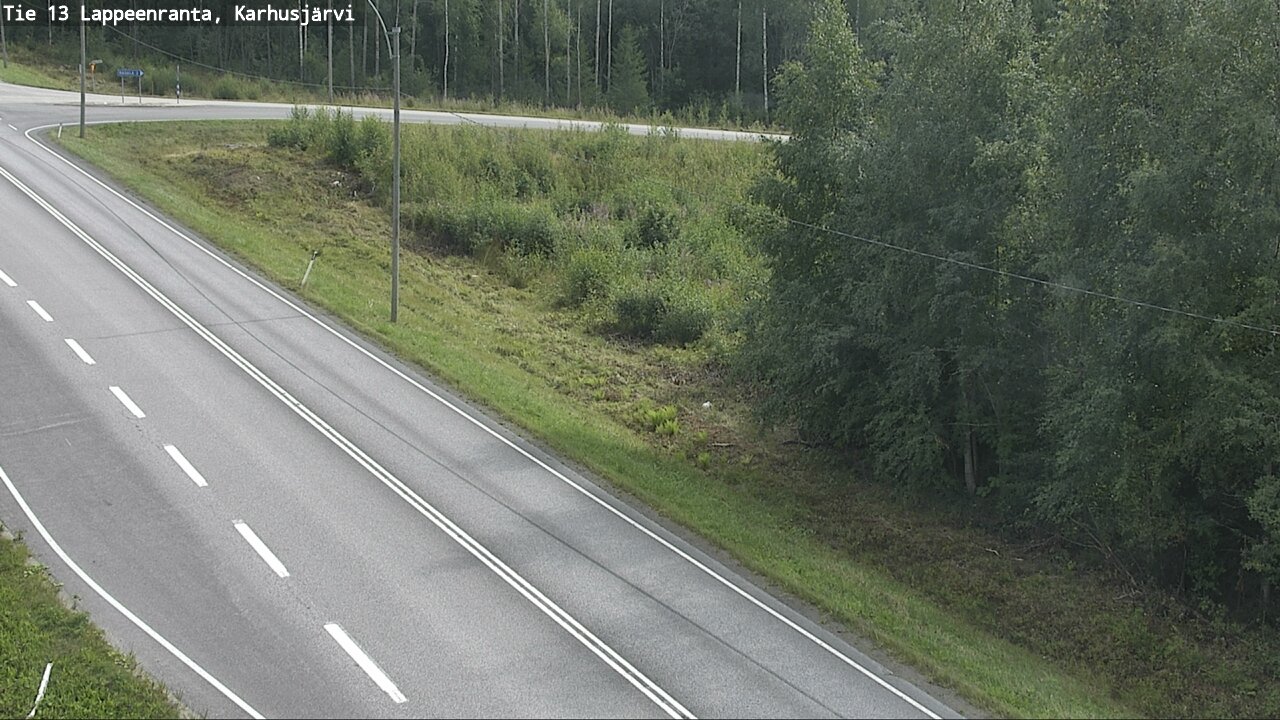 Weather Camera Image Road 13 Karhusjärvi, Lappeenranta, Etelä-Karjala