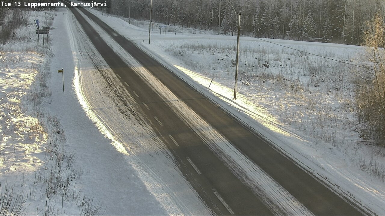 Weather Camera Image Road 13 Karhusjärvi, Lappeenranta, Etelä-Karjala