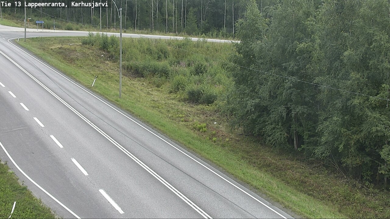 Weather Camera Image Road 13 Karhusjärvi, Lappeenranta, Etelä-Karjala