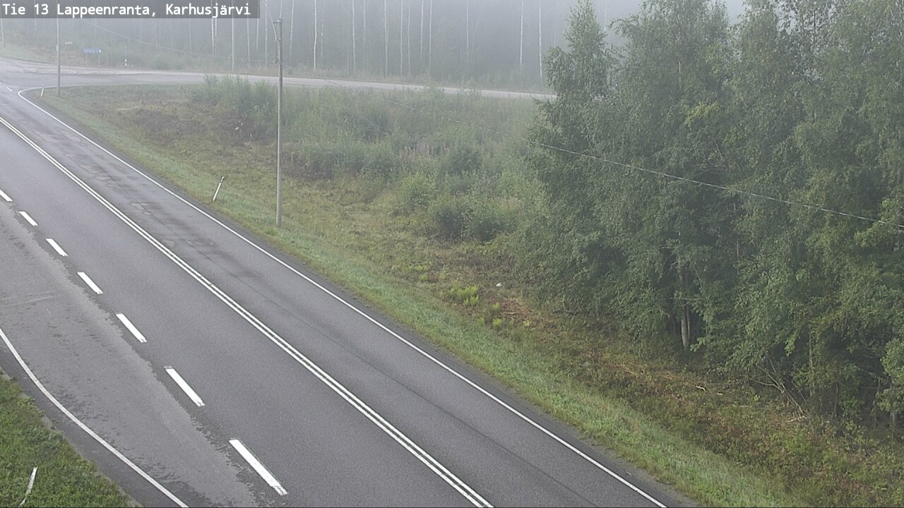 Weather Camera Image Road 13 Karhusjärvi, Lappeenranta, Etelä-Karjala