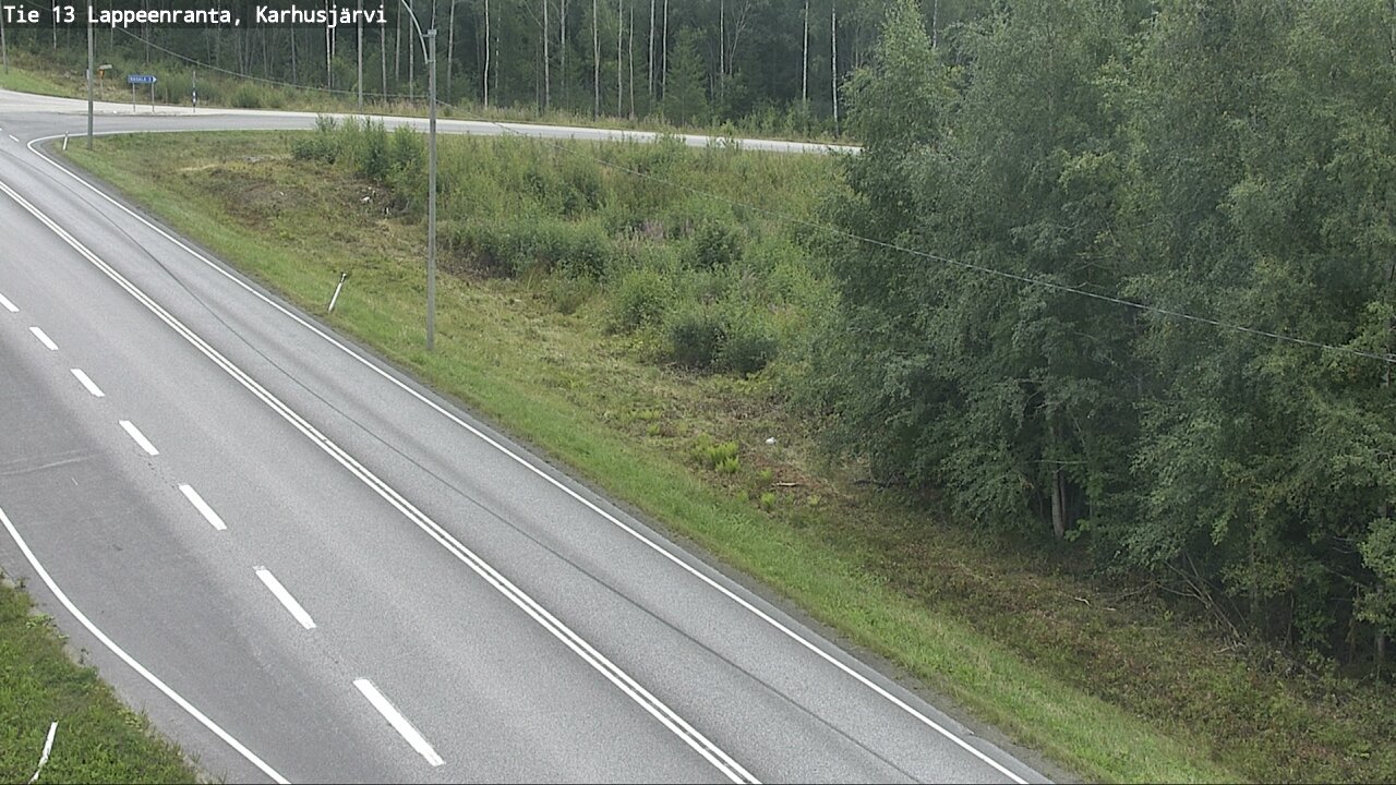 Weather Camera Image Road 13 Karhusjärvi, Lappeenranta, Etelä-Karjala