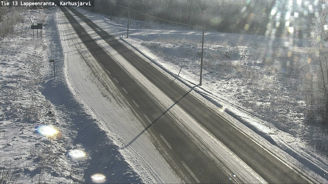 Weather Camera Image Road 13 Karhusjärvi, Lappeenranta, Etelä-Karjala