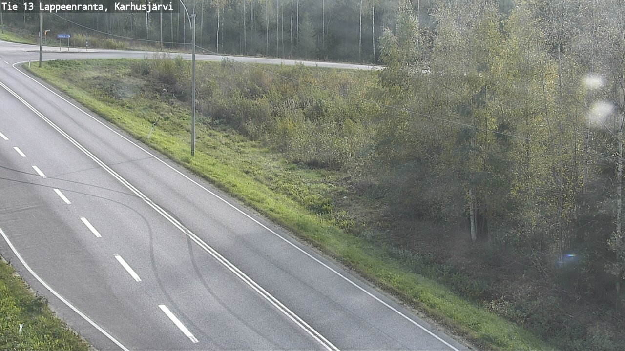 Weather Camera Image Road 13 Karhusjärvi, Lappeenranta, Etelä-Karjala