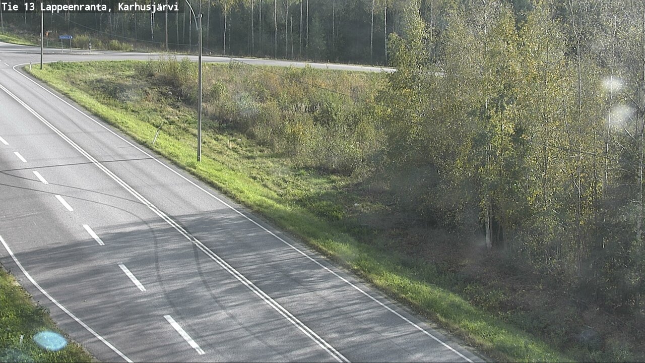 Weather Camera Image Väg 13 Karhusjärvi, Lappeenranta, Etelä-Karjala