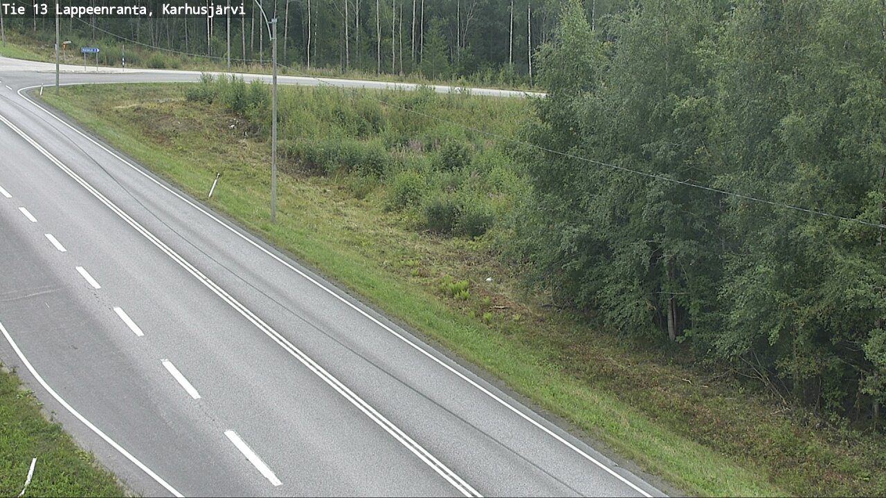 Weather Camera Image Road 13 Karhusjärvi, Lappeenranta, Etelä-Karjala