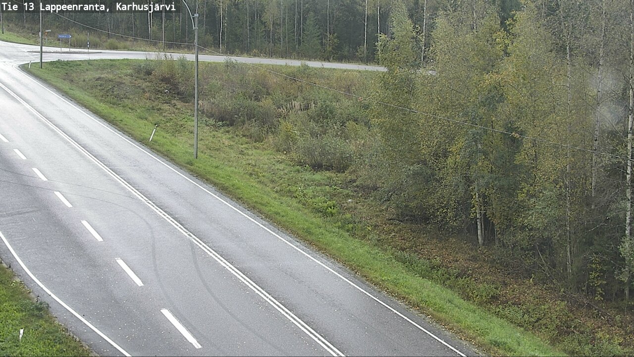Weather Camera Image Road 13 Karhusjärvi, Lappeenranta, Etelä-Karjala