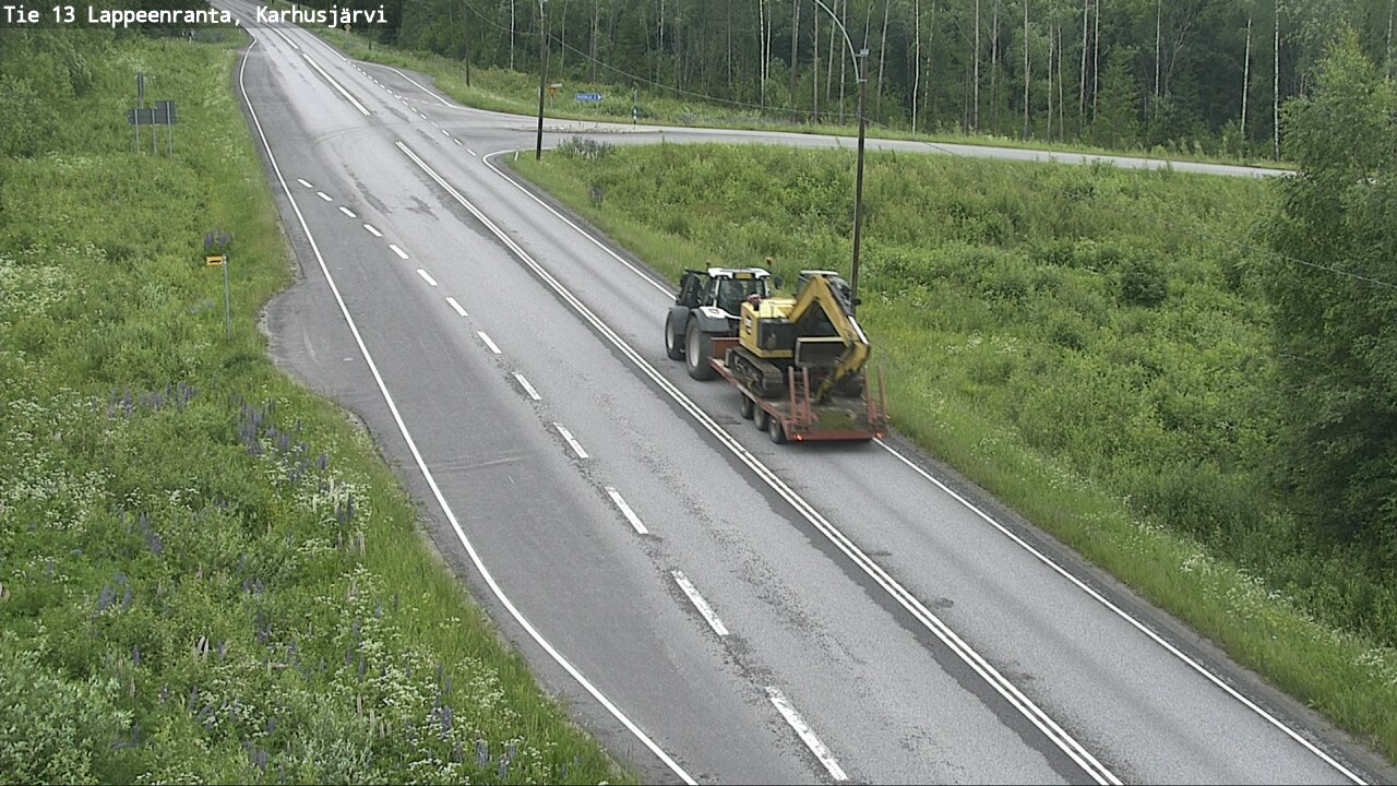 Weather Camera Image Väg 13 Karhusjärvi, Lappeenranta, Etelä-Karjala