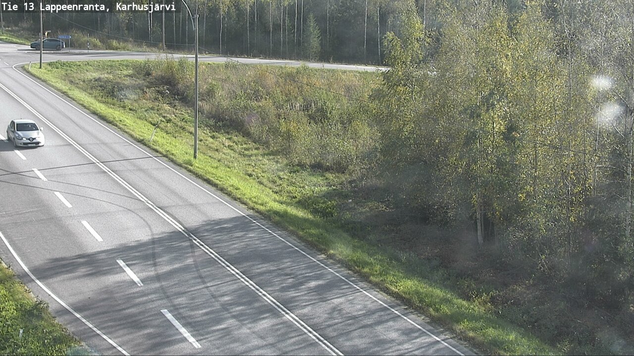 Weather Camera Image Väg 13 Karhusjärvi, Lappeenranta, Etelä-Karjala