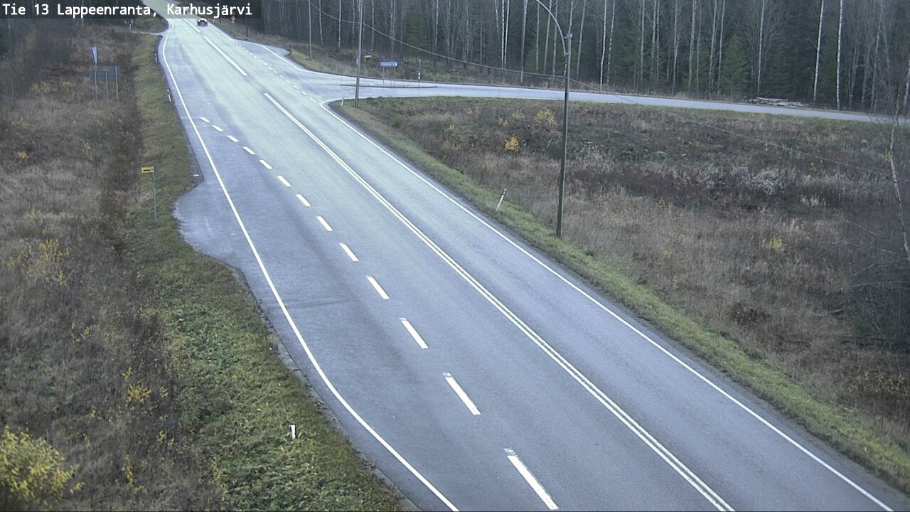 Weather Camera Image Road 13 Karhusjärvi, Lappeenranta, Etelä-Karjala