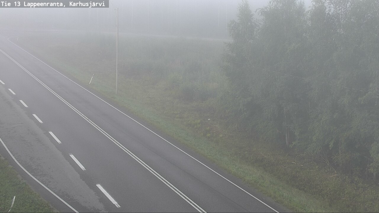 Weather Camera Image Road 13 Karhusjärvi, Lappeenranta, Etelä-Karjala