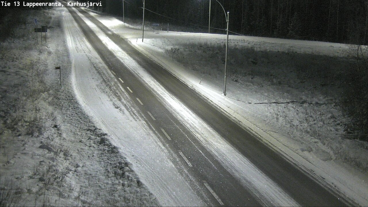 Weather Camera Image Road 13 Karhusjärvi, Lappeenranta, Etelä-Karjala